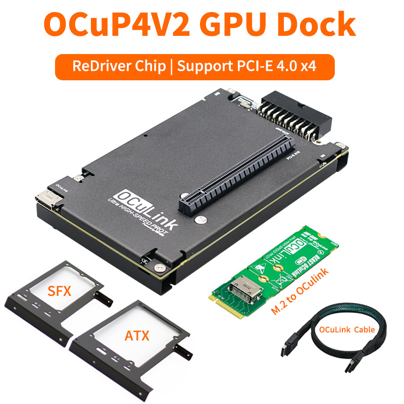 Oculink Gpu Dock Station - OCuP4V2 OCuLink GPU 도크 리드라이버 칩