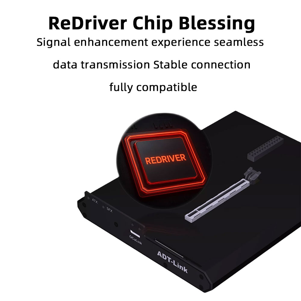 ADT-Link PCIe 4.0X4 64Gbs F9Q  - Oculink Gpu Dock Station 리뷰 및 가격