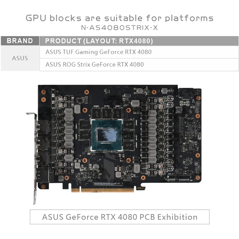 Bykski GPU 블록 ASUS RTX 4080 Su - Rtx 4080 Water Cooling Block 리뷰 및 가격