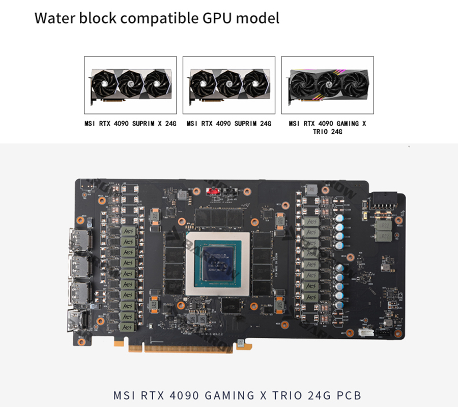 Barrow GPU 워터 블럭, MSI RTX 4090 - Rtx 4090 Water Block Full Cover 리뷰 및 가격